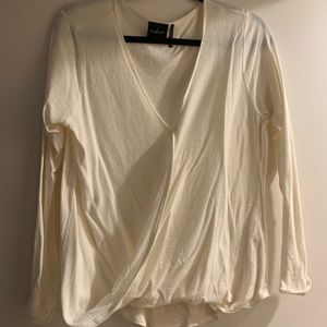 Urban outfitters long sleeve off white top size M